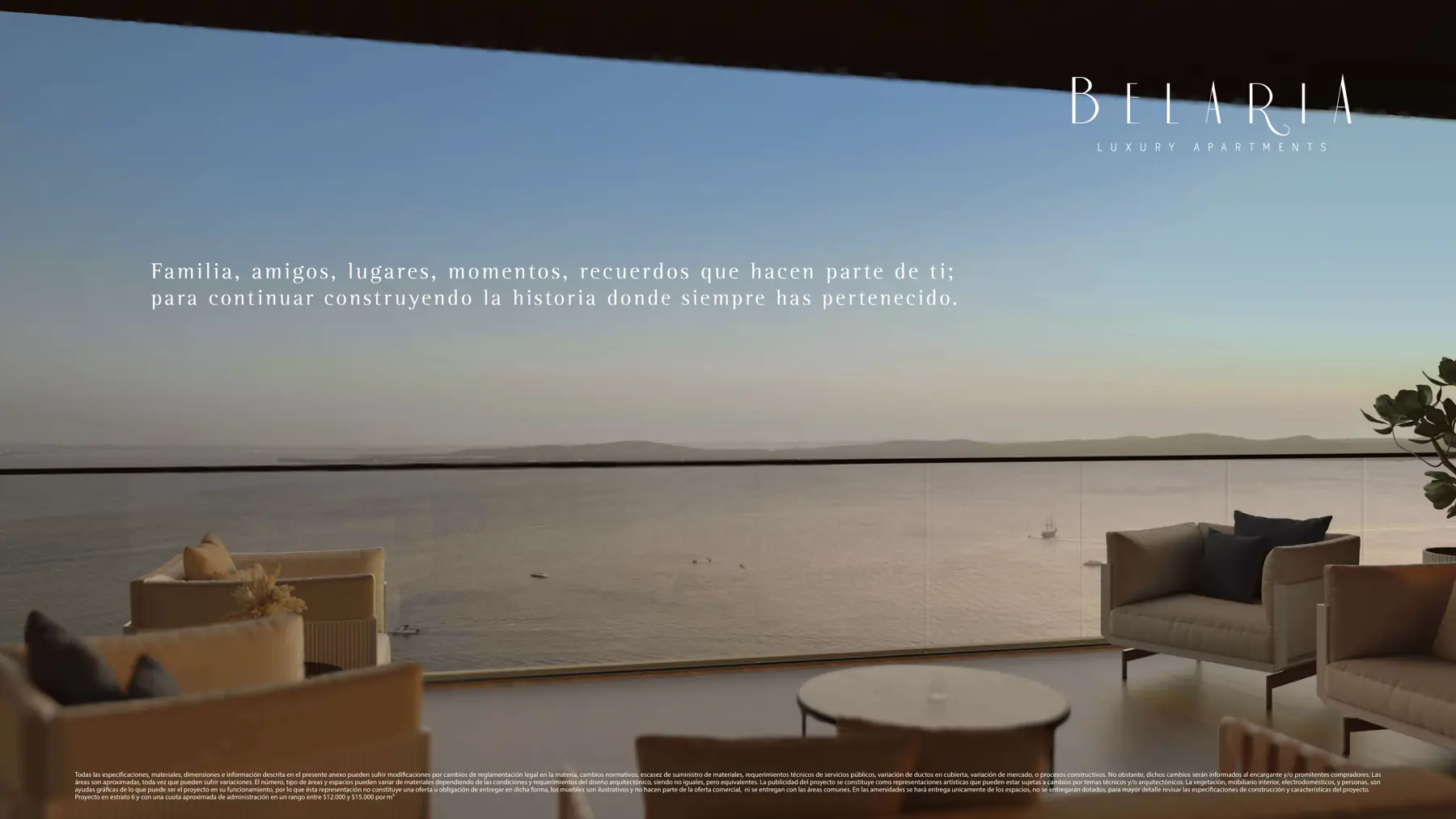 Terraza al atardecer