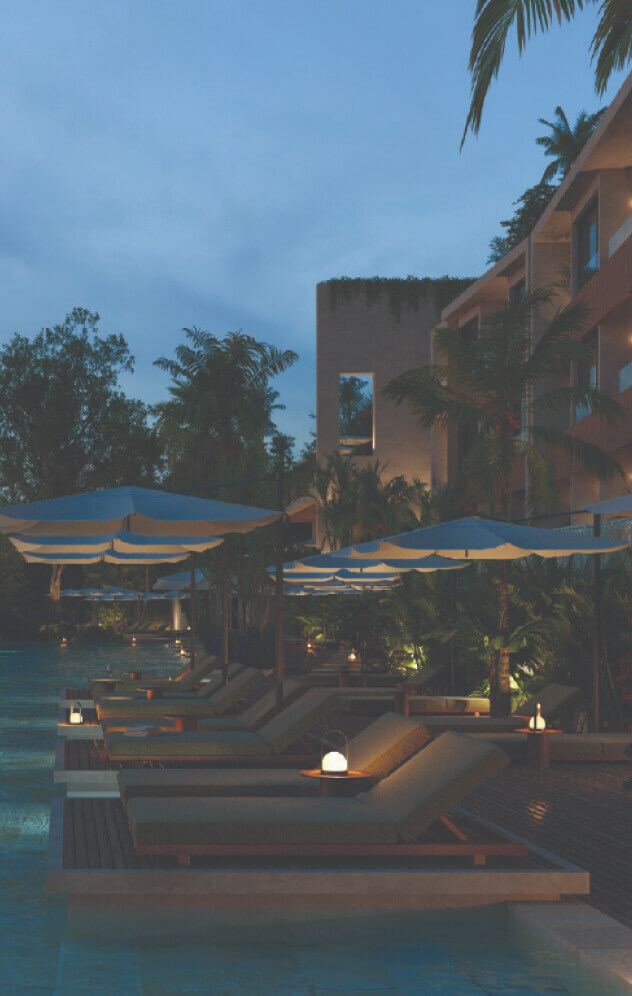 Swim-up suites